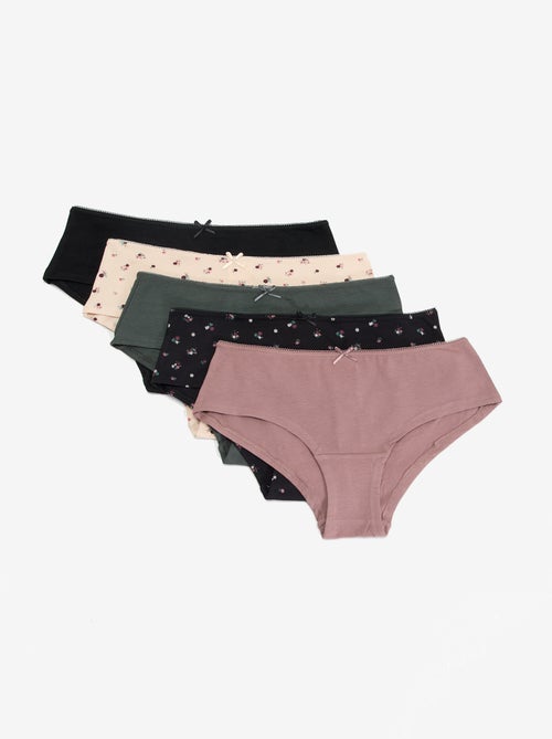 Set di 5 shorty stampati - Kiabi