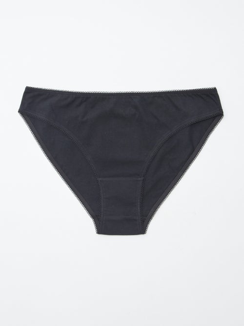 Set di 5 slip - a tinta unita e stampati - Kiabi