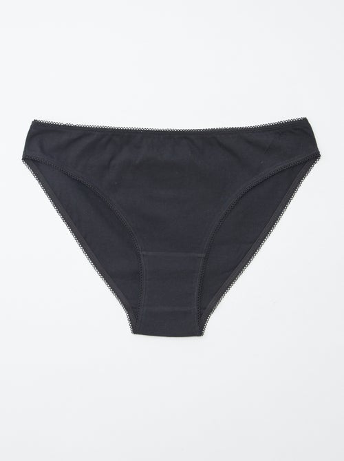 Set di 5 slip - a tinta unita e stampati - Kiabi