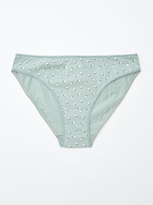 Set di 5 slip - a tinta unita e stampati - Kiabi