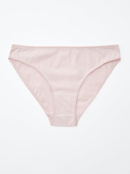 Set di 5 slip - a tinta unita e stampati - Kiabi