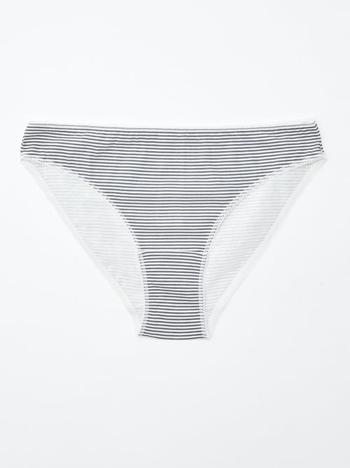 Set di 5 slip - a tinta unita e stampati - Kiabi