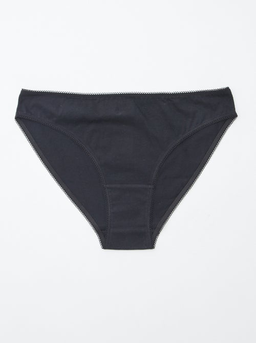 Set di 5 slip - a tinta unita e stampati - Kiabi