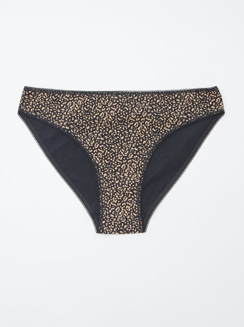 Set di 5 slip - a tinta unita e stampati - Kiabi