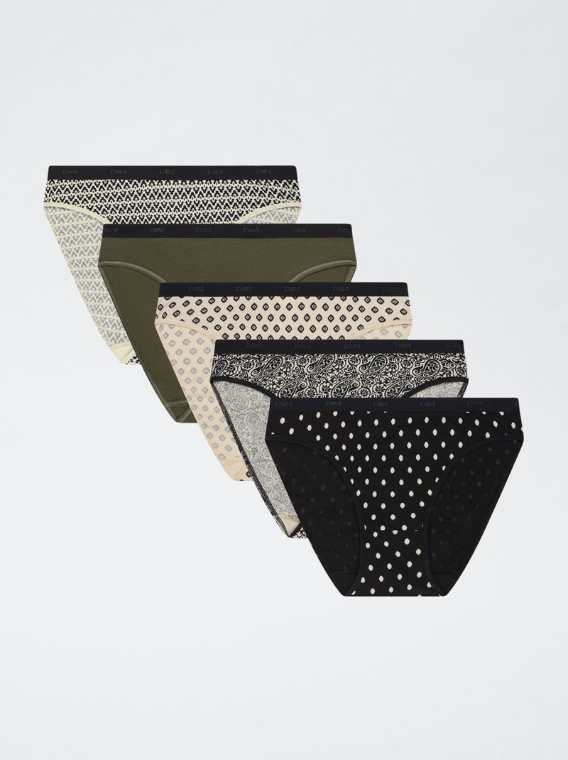Set di 5 slip - Pockets Dim Beige - Kiabi