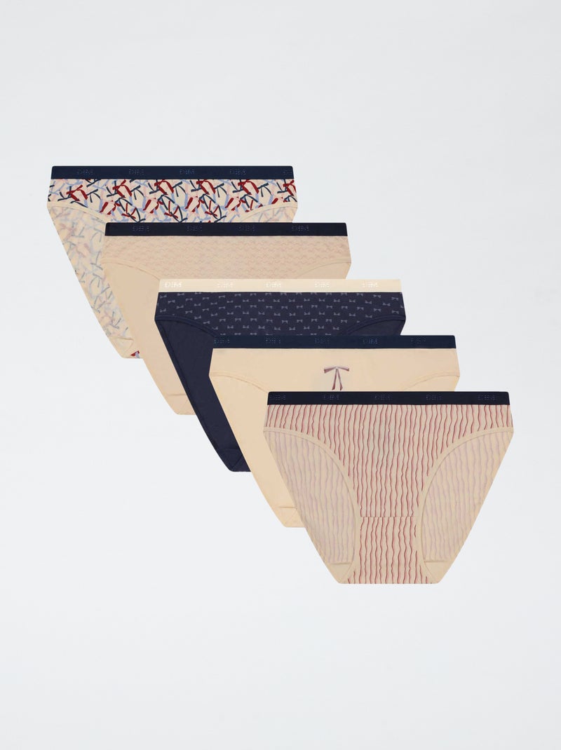 Set di 5 slip - Pockets Dim Rosso - Kiabi