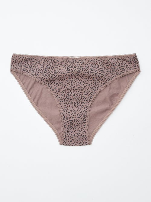 Set di 5 slip - tinta unita e stampati - Kiabi