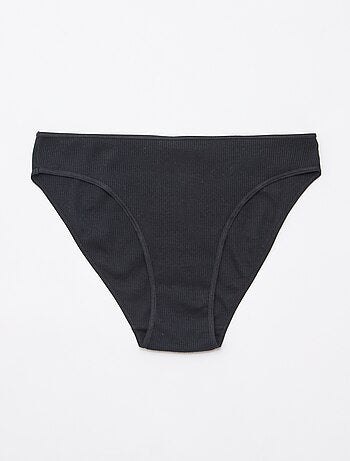 Set di 5 slip a costine