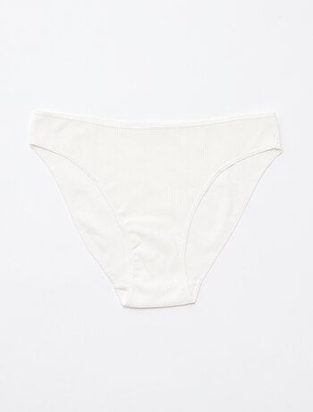 Set di 5 slip a costine