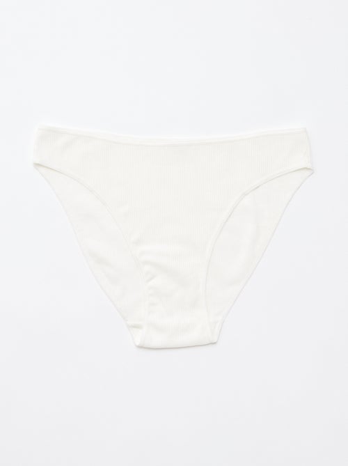 Set di 5 slip a costine - Kiabi