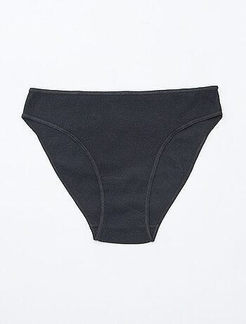Set di 5 slip a costine