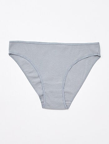 Set di 5 slip a costine
