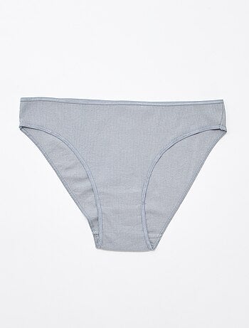 Set di 5 slip a costine