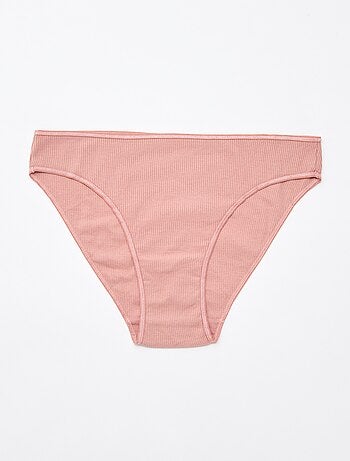 Set di 5 slip a costine