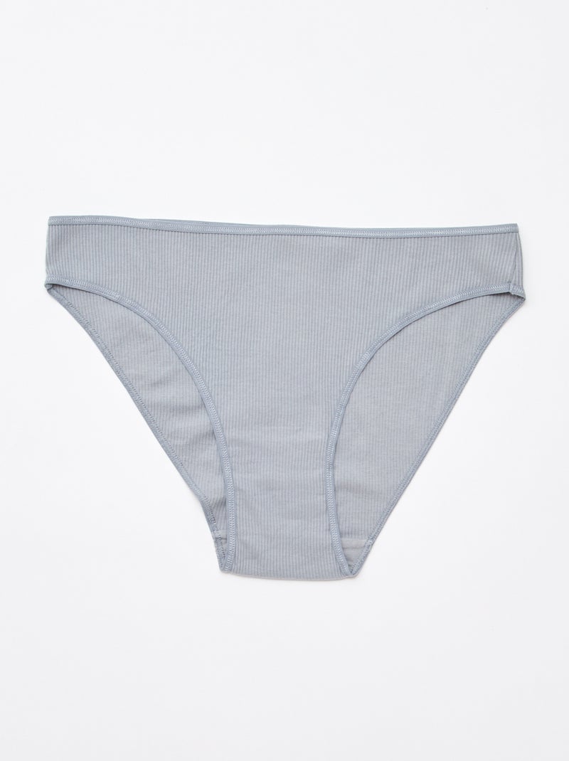 Set di 5 slip a costine Rosa - Kiabi