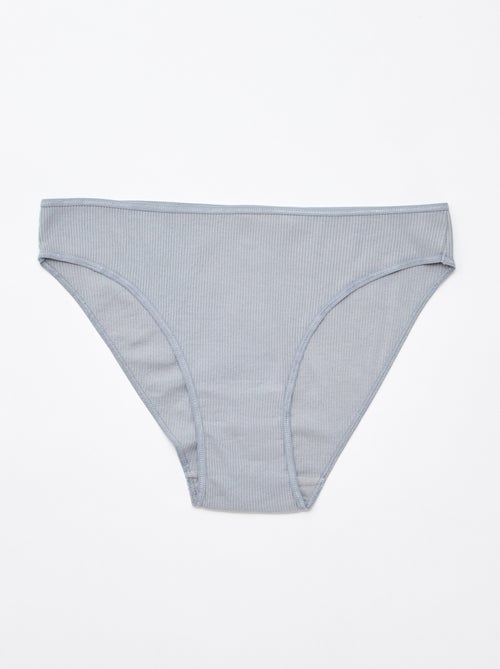 Set di 5 slip a costine - Kiabi