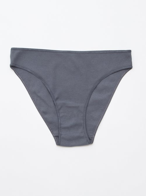 Set di 5 slip a costine - Kiabi