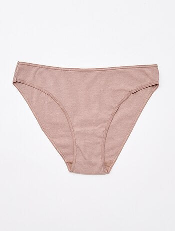 Set di 5 slip a costine