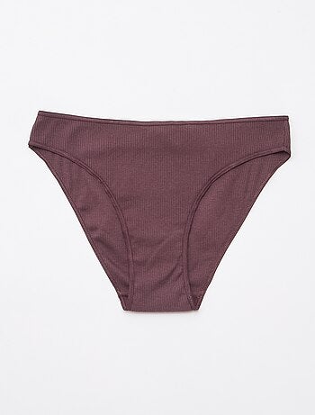 Set di 5 slip a costine