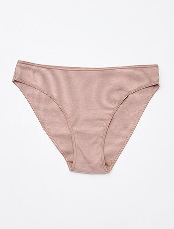 Set di 5 slip a costine