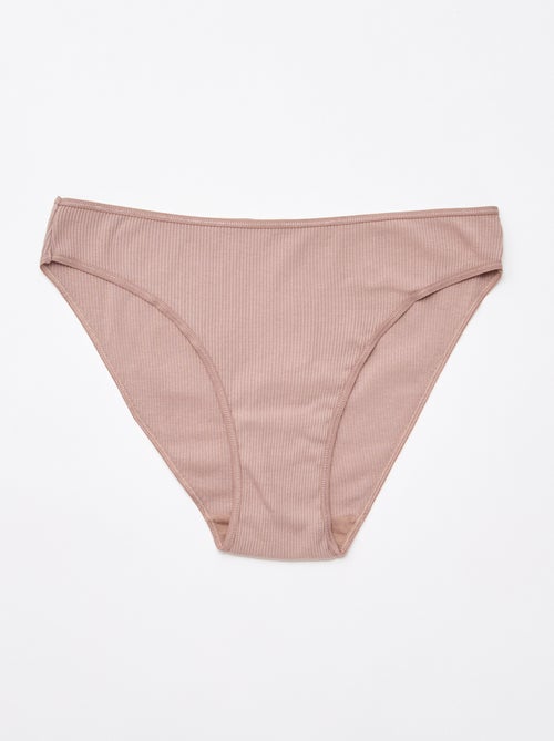 Set di 5 slip a costine - Kiabi