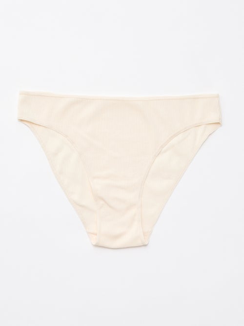 Set di 5 slip a costine - Kiabi