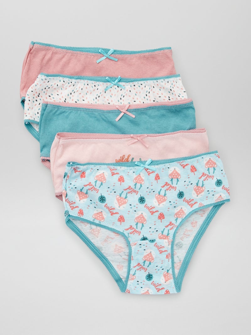 Set di 5 slip BLU/ROSA - Kiabi