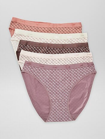 Set di 5 slip 'DIM' in cotone elasticizzato
