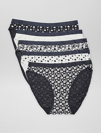 Set di 5 slip 'DIM' in cotone elasticizzato