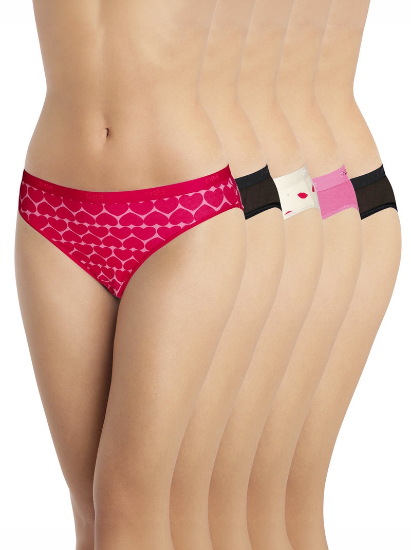 Set di 5 slip 'DIM' Rosso - Kiabi