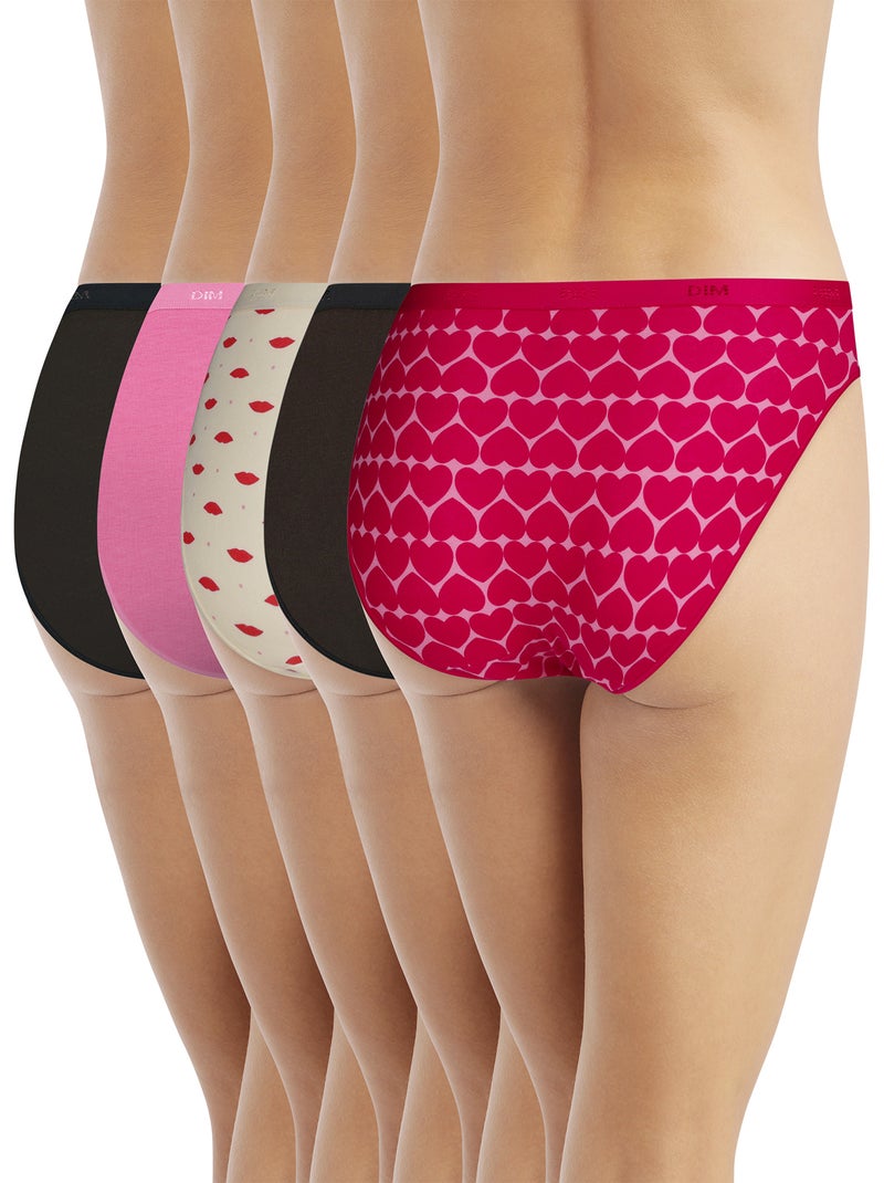 Set di 5 slip 'DIM' Rosso - Kiabi