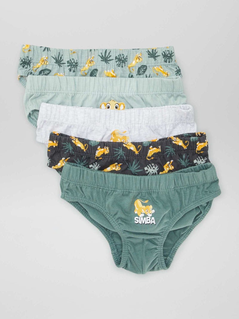 Set di 5 slip 'Il Re Leone' GRIGIO - Kiabi