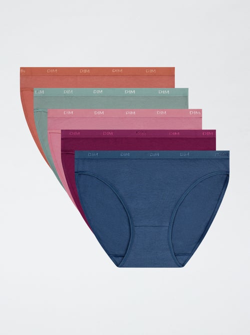 Set di 5 slip in cotone 'DIM' - Kiabi