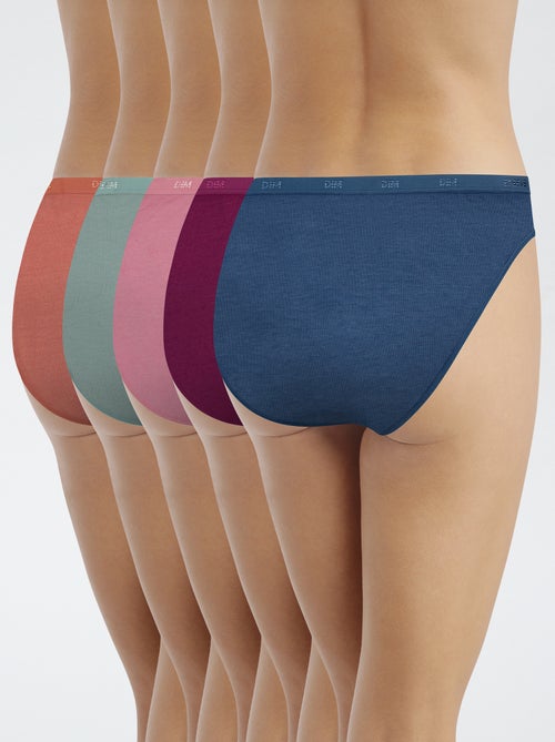 Set di 5 slip in cotone 'DIM' - Kiabi