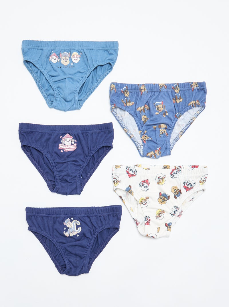 Set di 5 slip 'Paw Patrol' Grigio - Kiabi