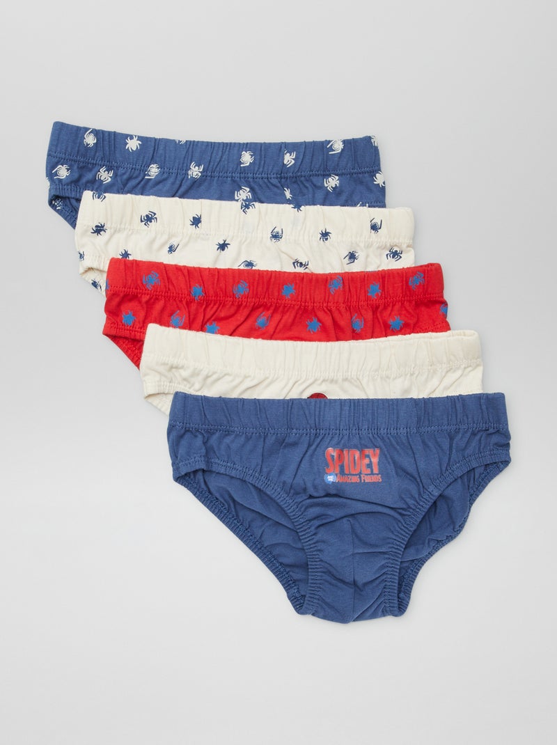 Set di 5 slip 'Spidey' BLU - Kiabi