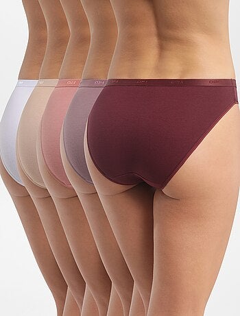 Set di 5 slip tinta unita 'DIM'