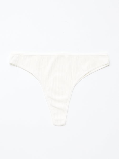 Set di 5 tanga a costine - Kiabi Set di 5 tanga a costine - Kiabi