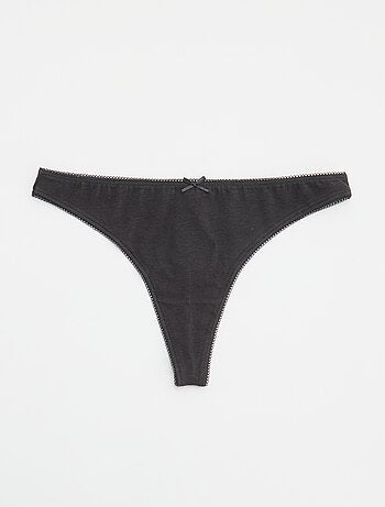 Set di 5 tanga in cotone