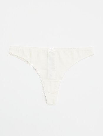 Set di 5 tanga in cotone