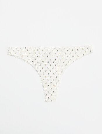Set di 5 tanga in cotone