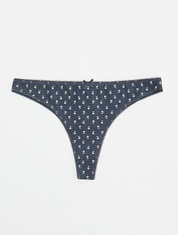 Set di 5 tanga in cotone
