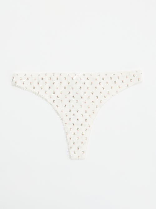 Set di 5 tanga in cotone - Kiabi Set di 5 tanga in cotone - Kiabi