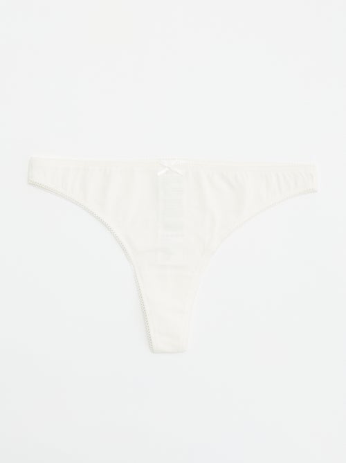 Set di 5 tanga in cotone - Kiabi Set di 5 tanga in cotone - Kiabi
