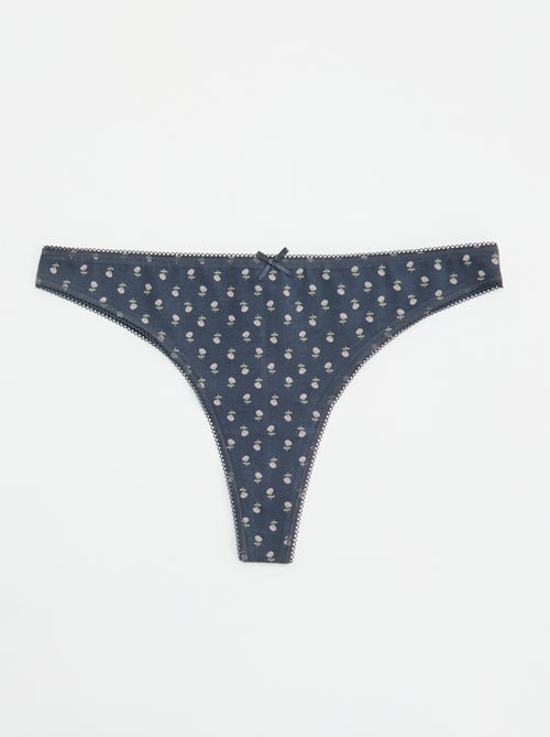 Set di 5 tanga in cotone - Kiabi Set di 5 tanga in cotone - Kiabi