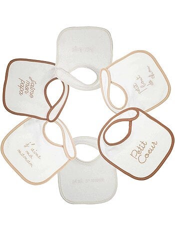 Set di 6 bavaglini neonato
