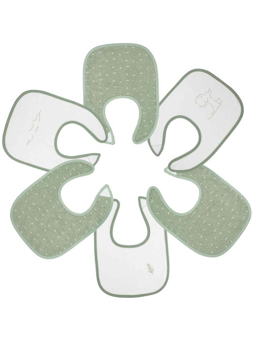 Set di 6 bavaglini per neonati - Kiabi Set di 6 bavaglini per neonati - Kiabi