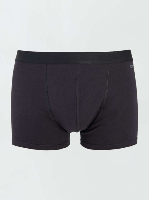 DIM Mix & Colors X2 Intimo Uomo - 2 Mutande In Cotone Elasticizzato, Nero Con Vita Colorata - 4