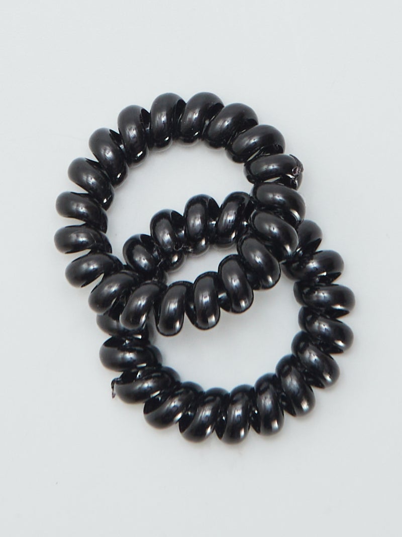 Set di 6 elastici attorcigliati NERO - Kiabi