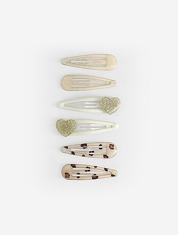 Set di 6 fermagli clic clac